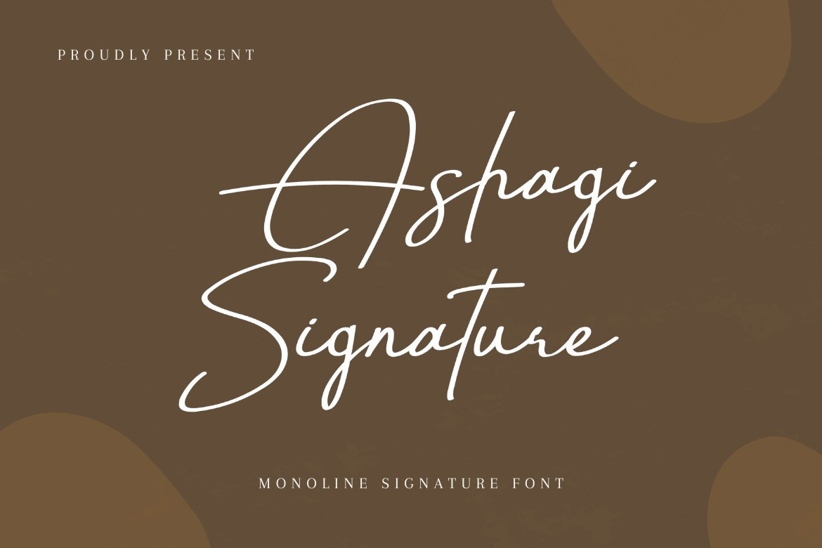 Ashagi Signature Font