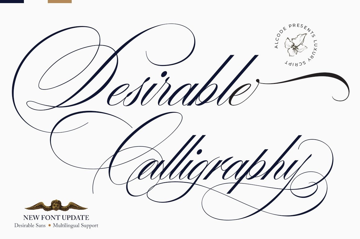 Desirable Calligraphy Font