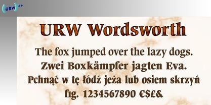 URW Wordsworth Font