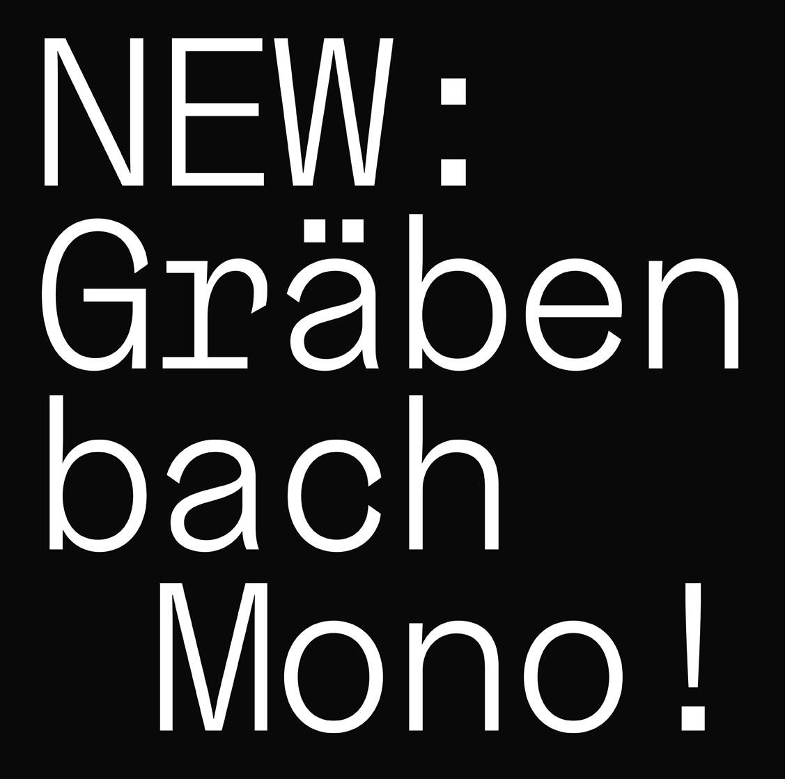 Grabenbach Mono Font