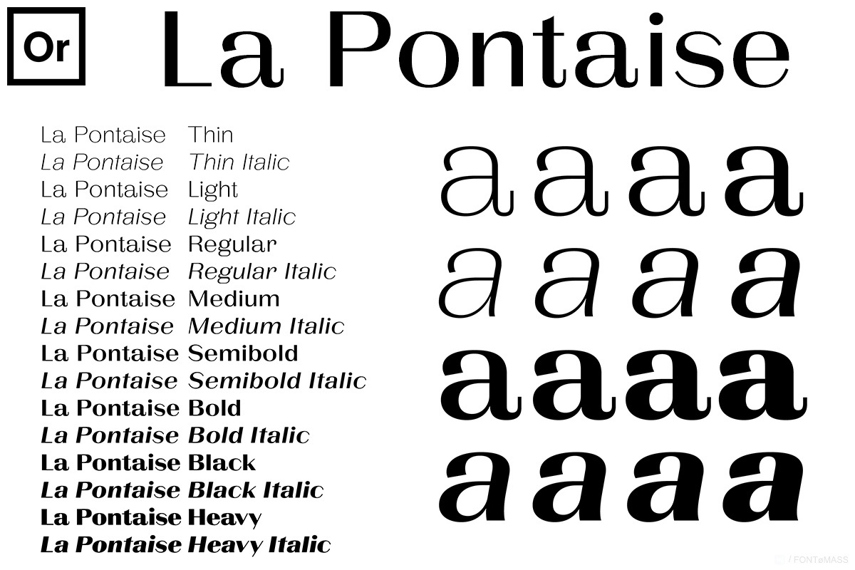 La Pontaise Font
