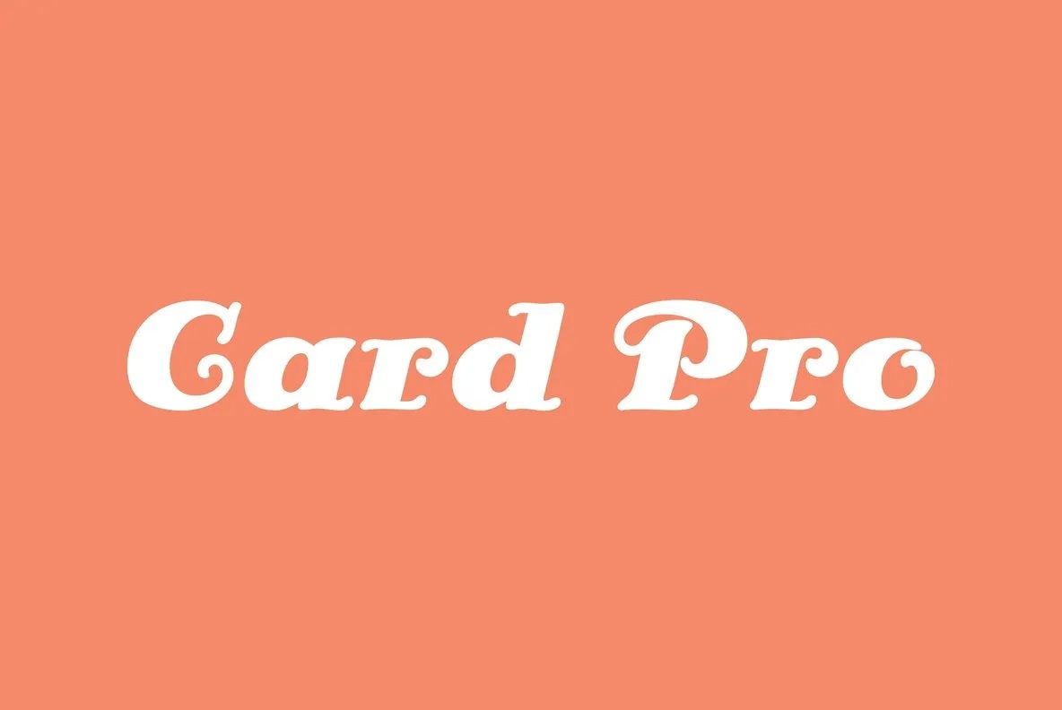 Card Pro Font