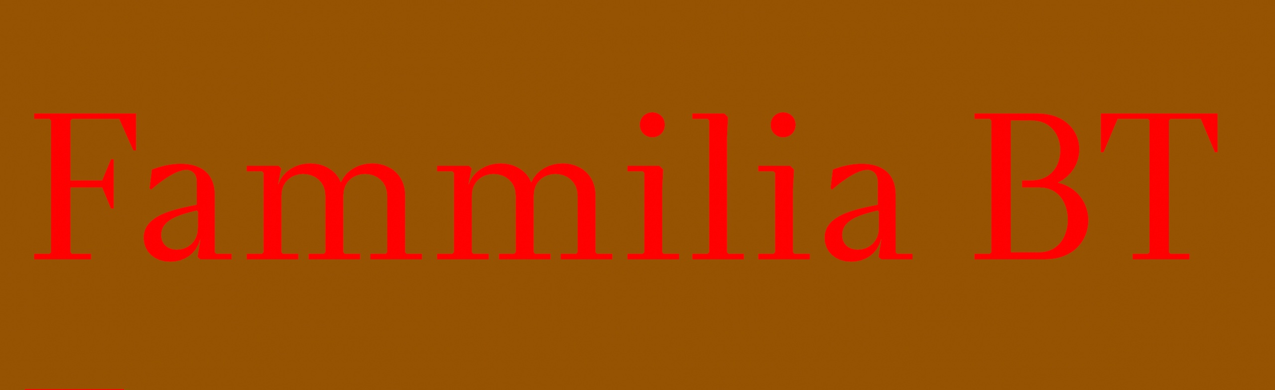 Fammilia BT Font