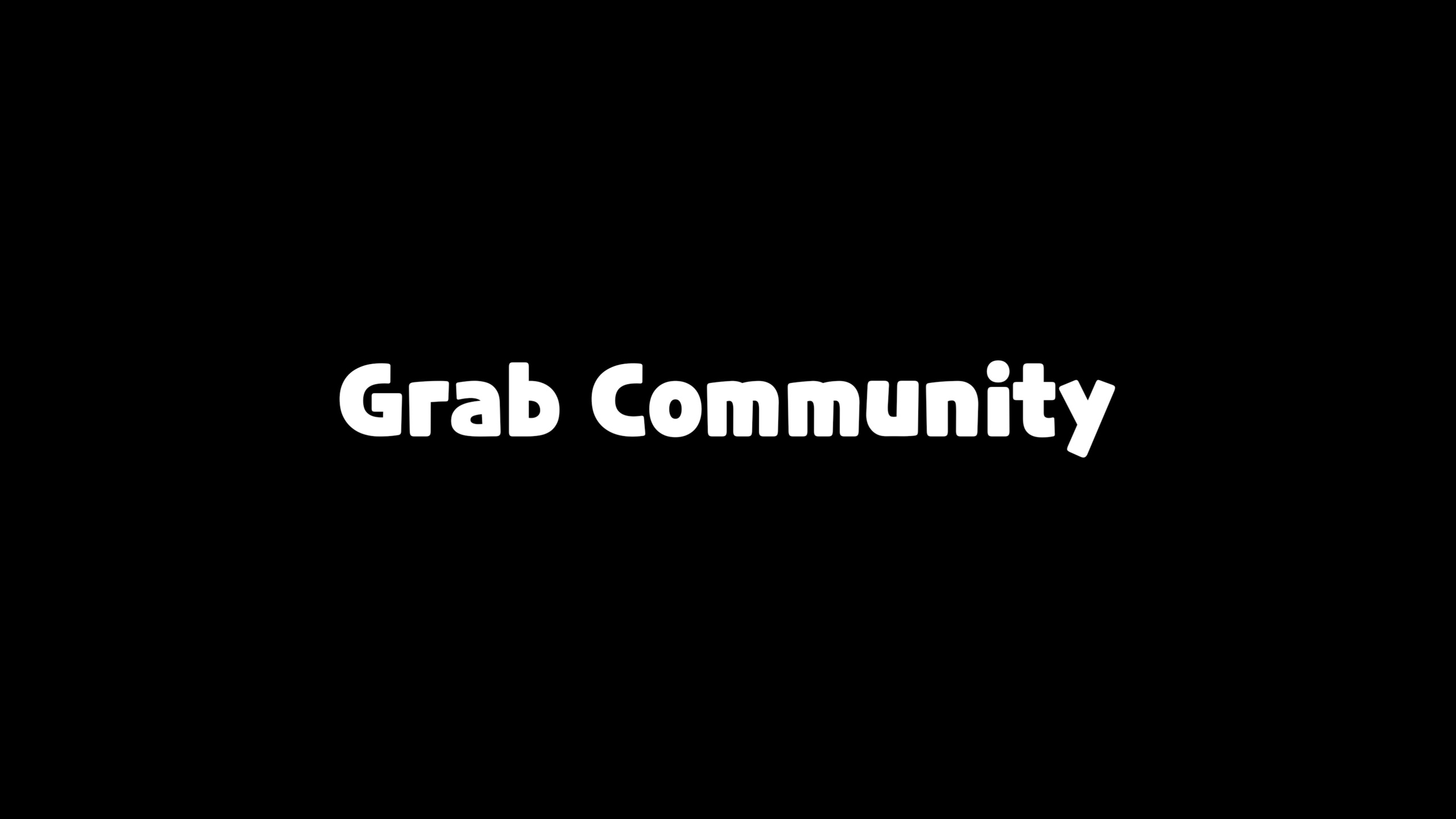 GRAB COMMUNITY Font