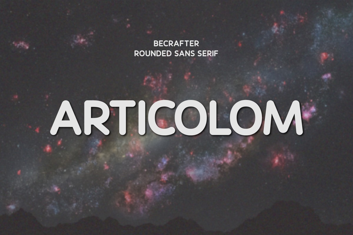 Articolom Rounded Font
