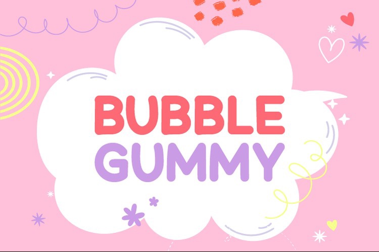 Bubble Gummy Font