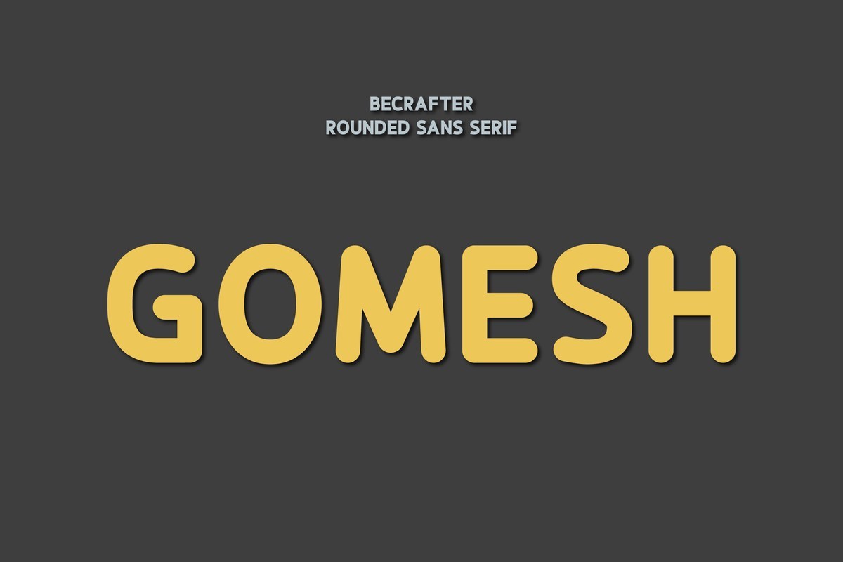 Gomesh Rounded Font
