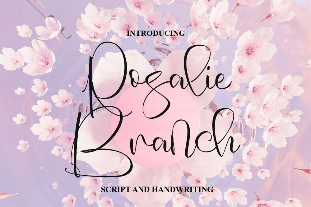 Rosalie Branch Font