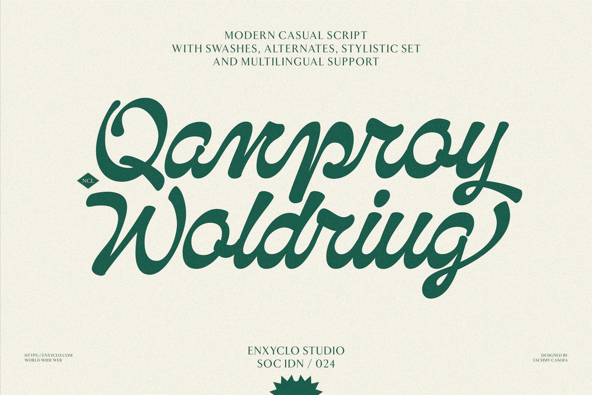 NCL Qanproy Woldriug Font