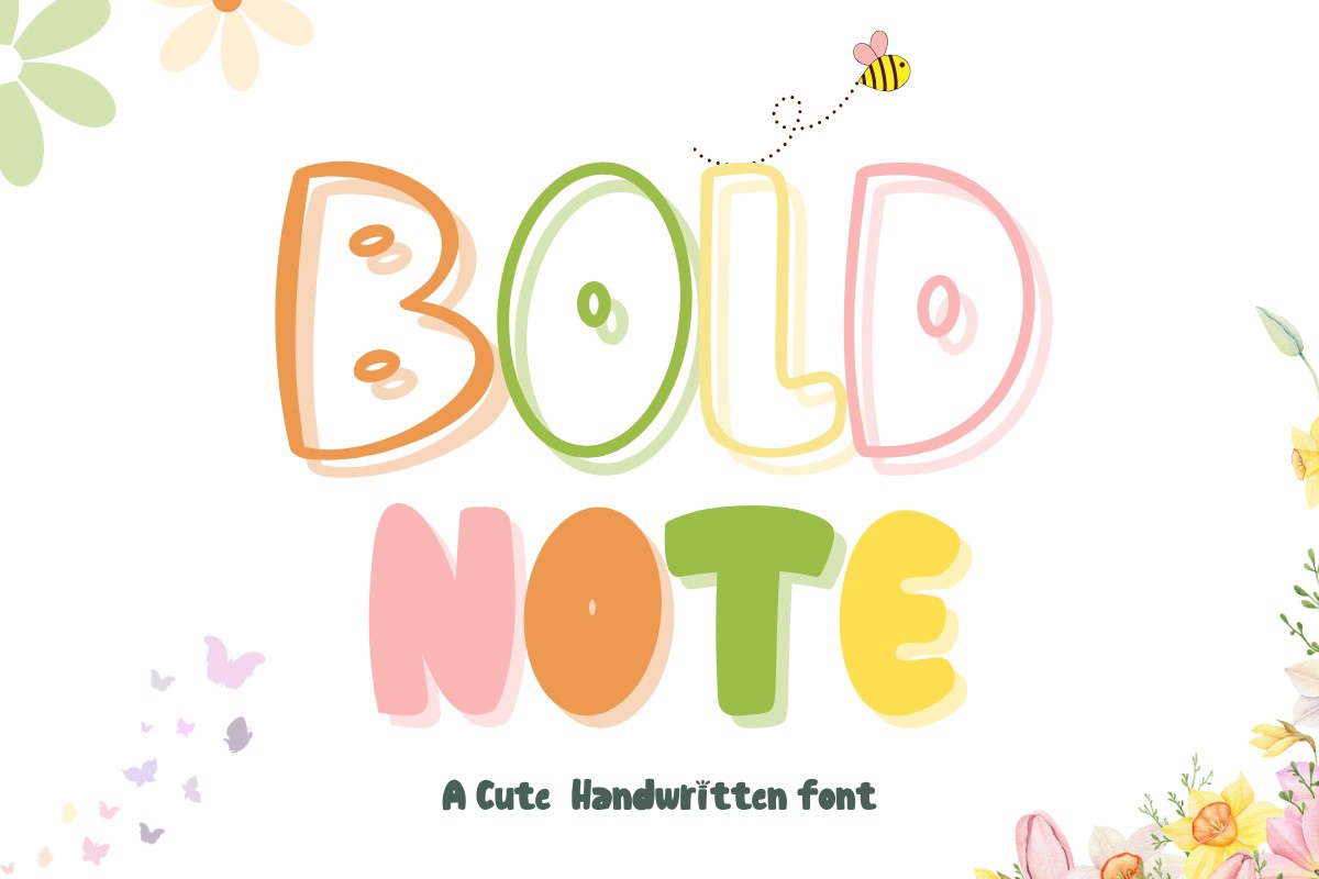 Bold Note Font