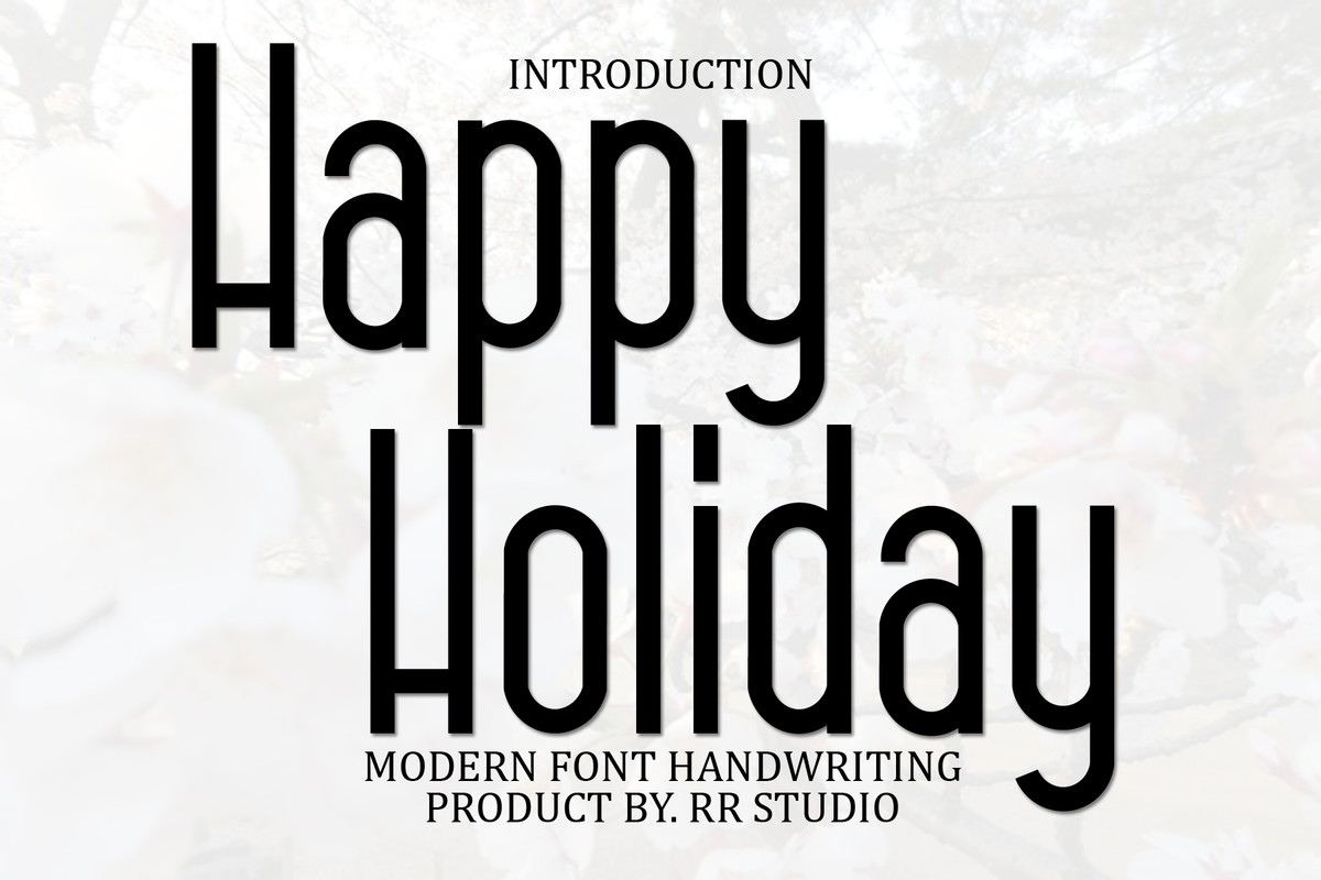 Happy Holiday Font