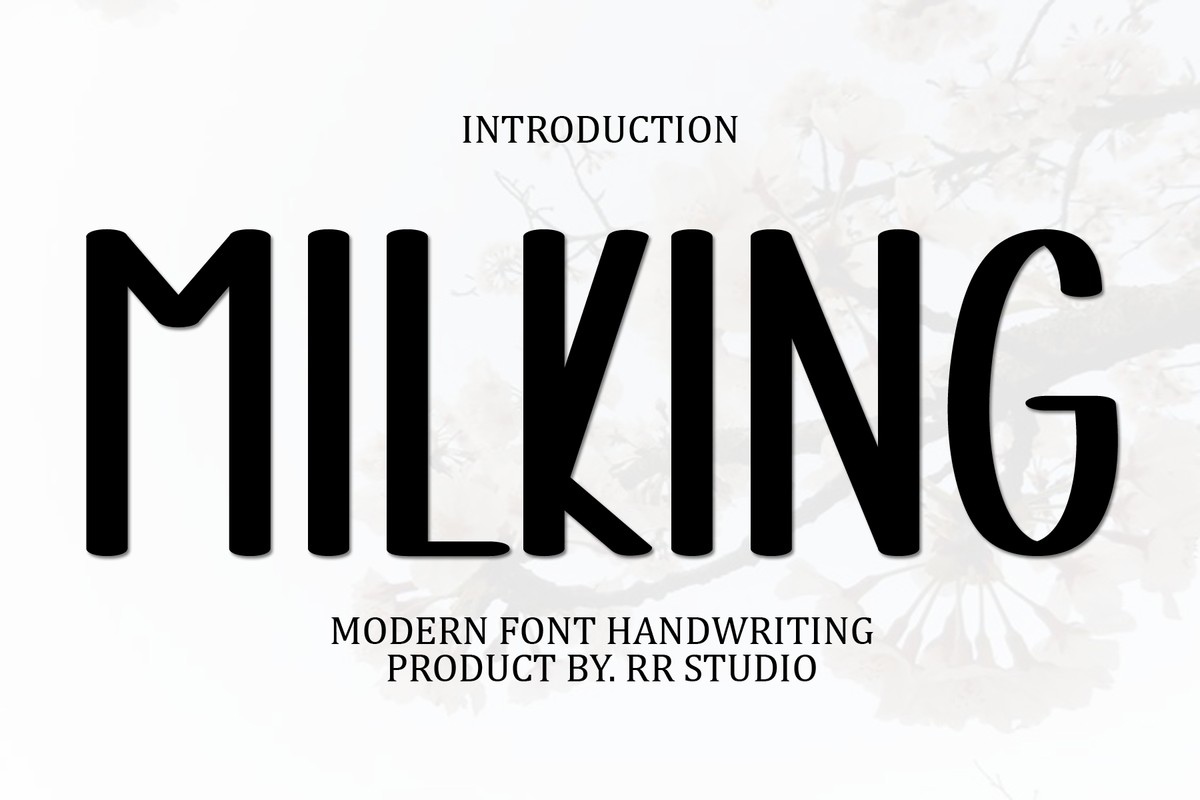 Milking Font