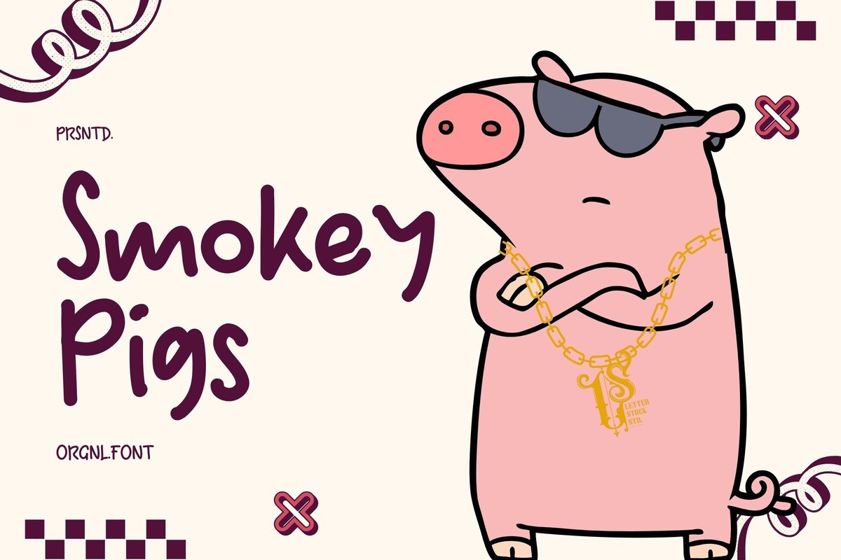 Smokey Pigs Font