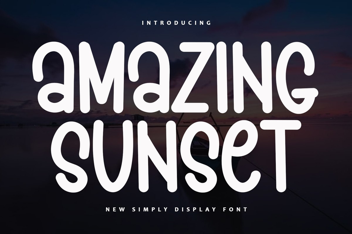 Amazing Sunset Font