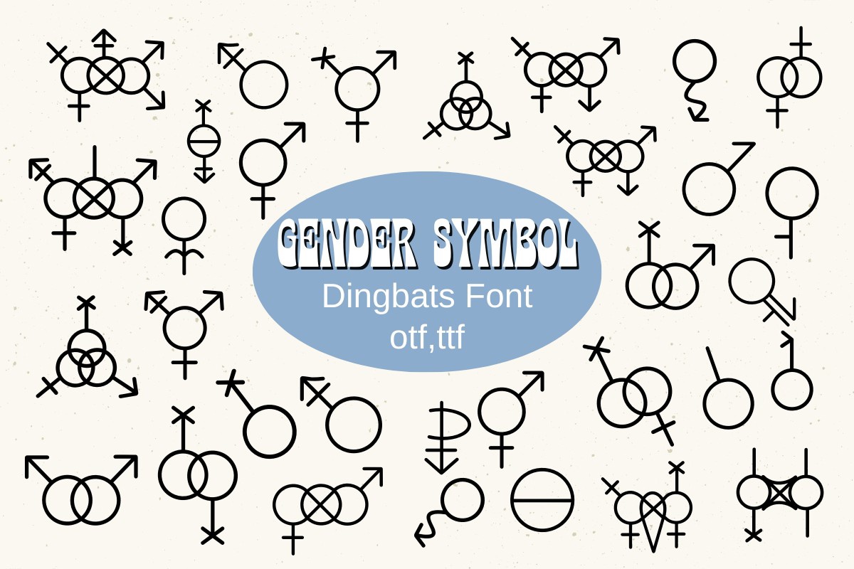 Gender Symbol Font