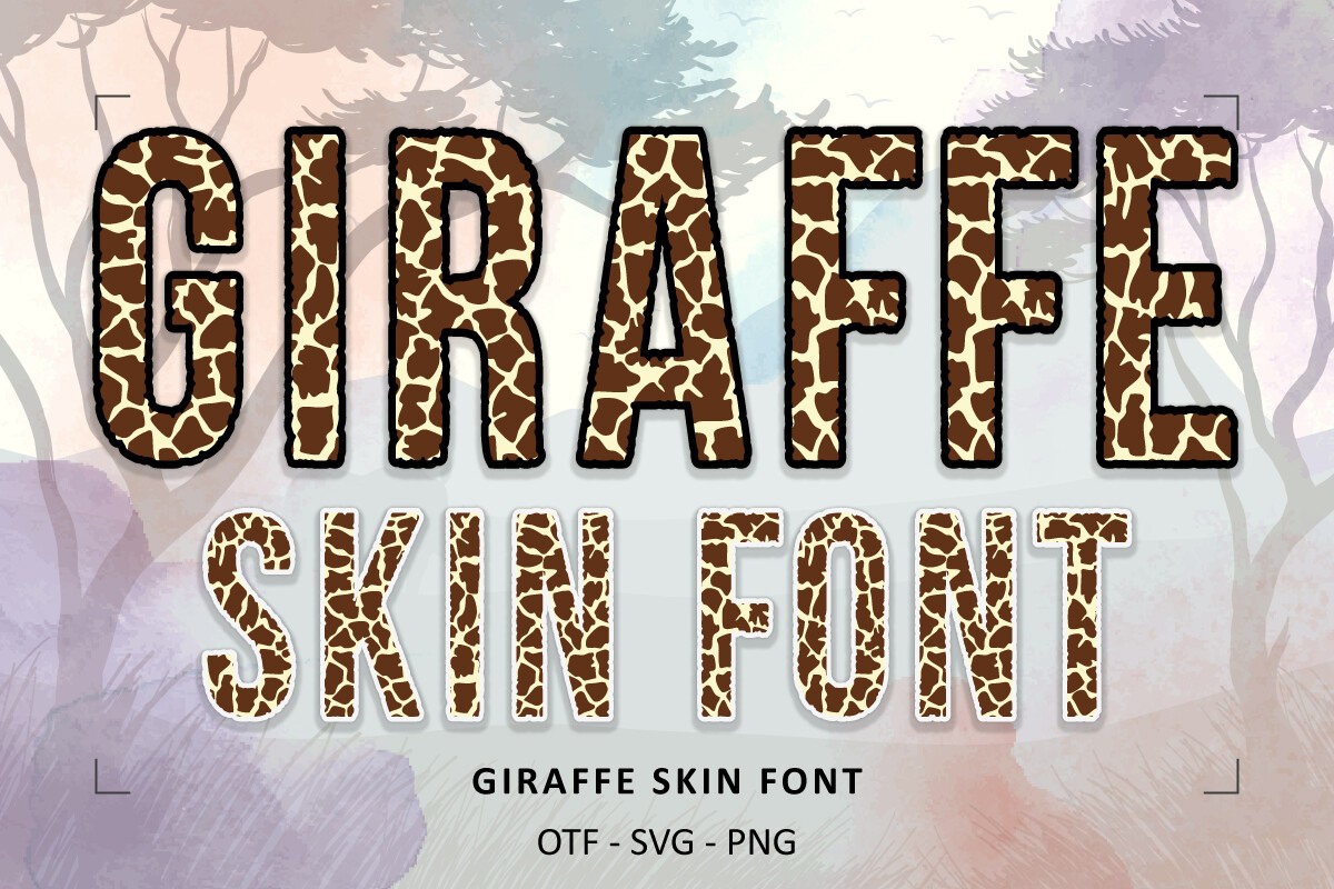 Giraffe Skin Font