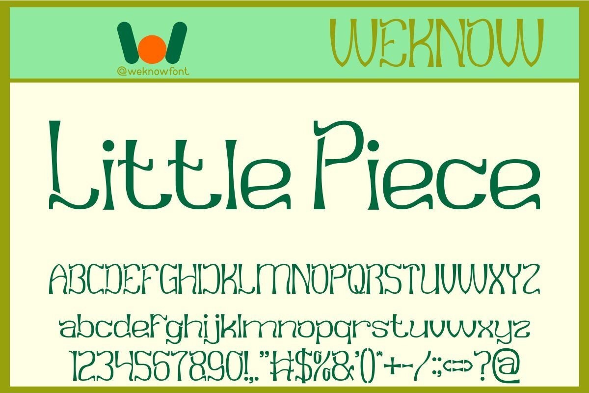 Little Piece Font