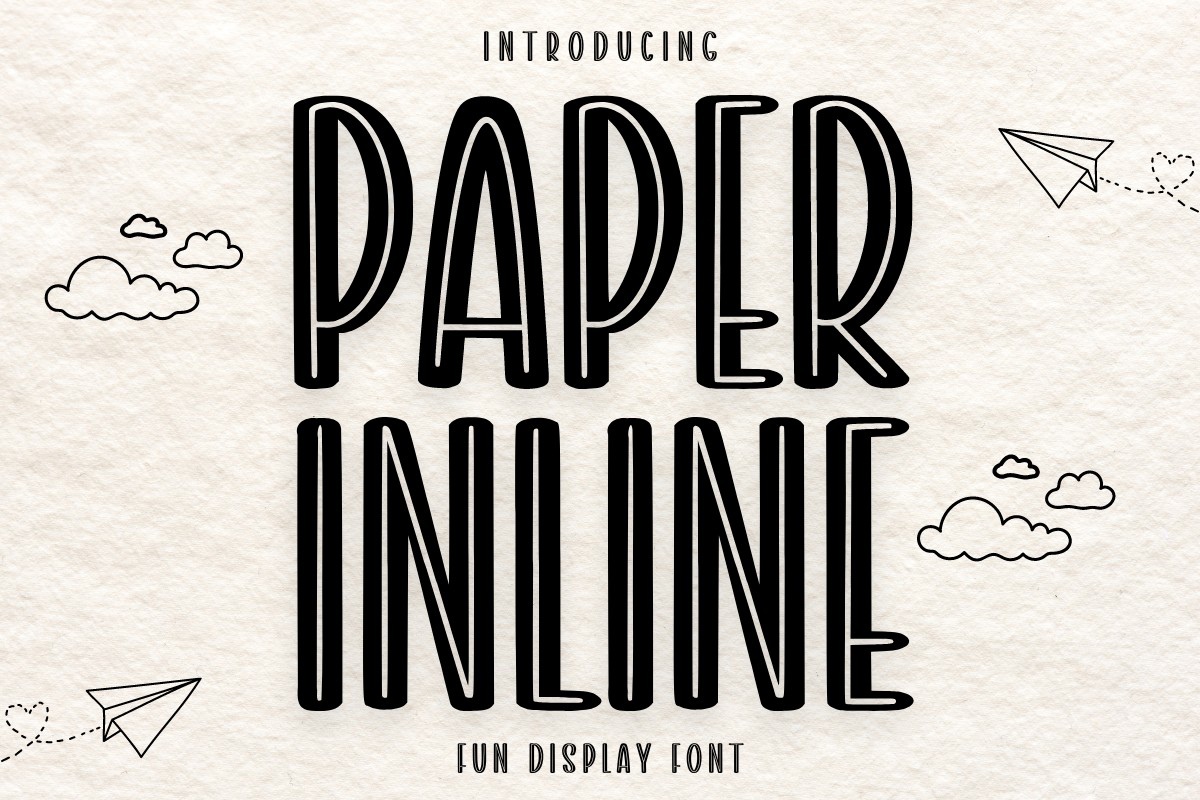 Paper Inline Font