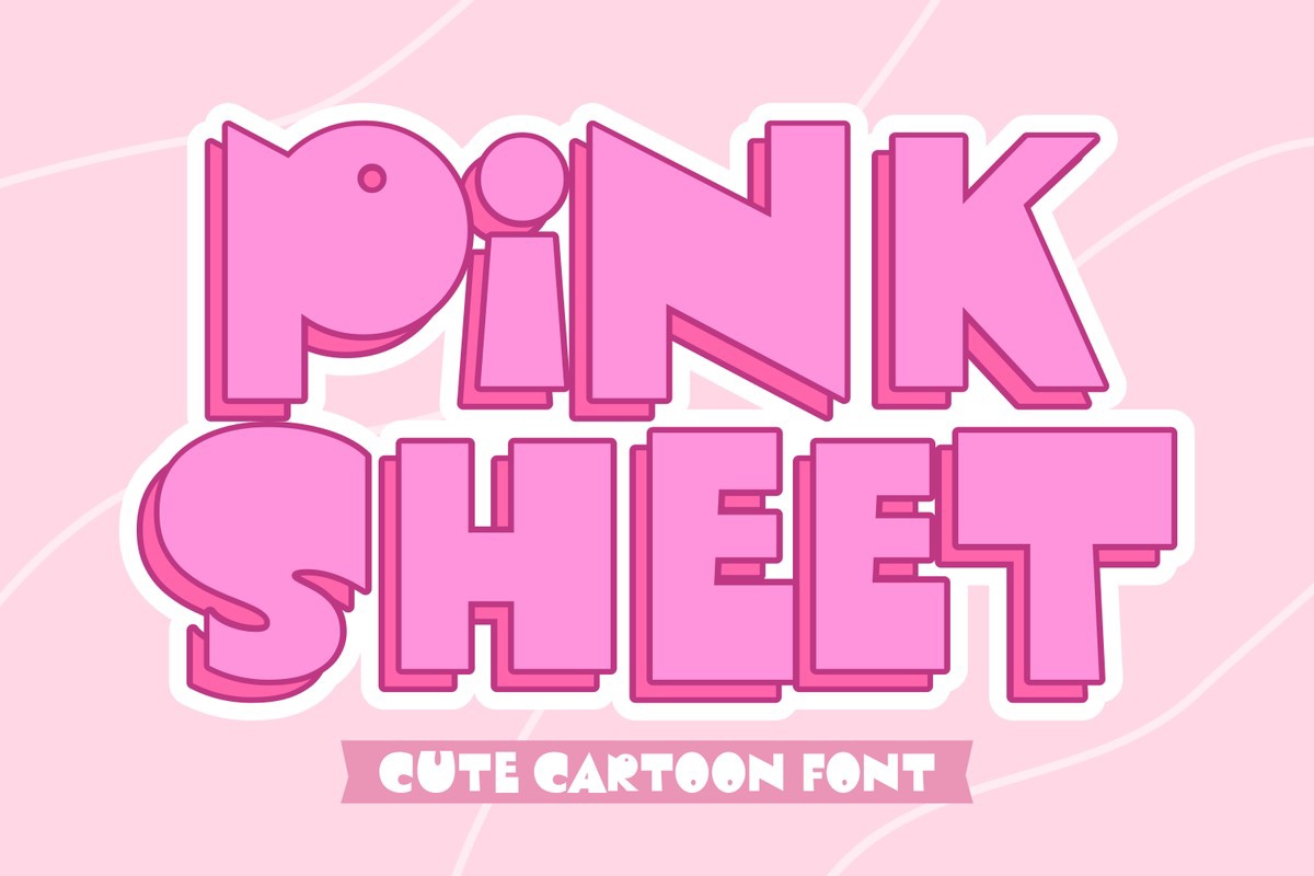 Pink Sheet Font