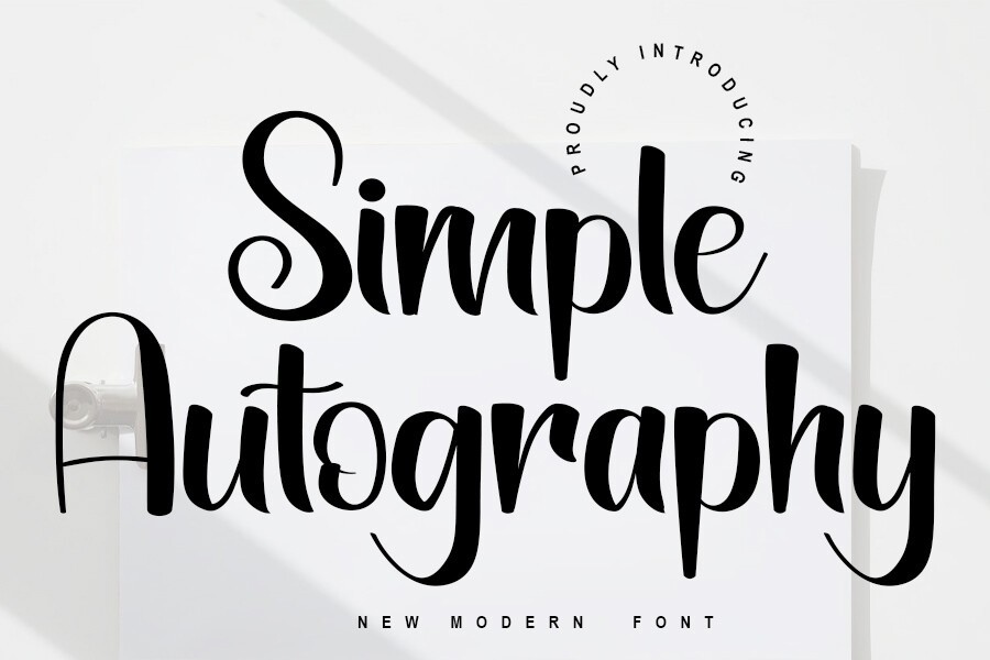 Simple Autography Font