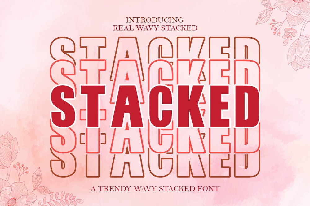 Stacked Font