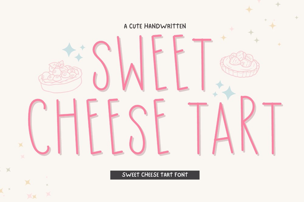 Sweet Cheese Tart Font