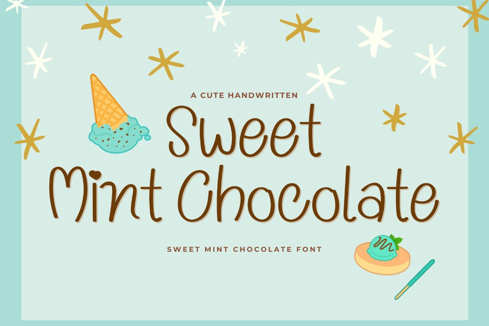 Sweet Mint Chocolate Font