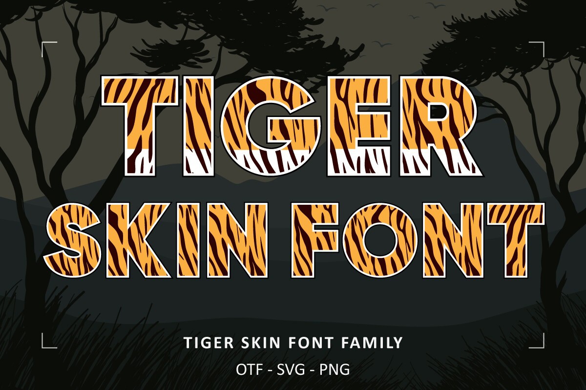 Tiger Skin Font