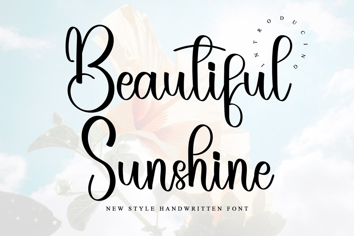 Beautiful Sunshine Font