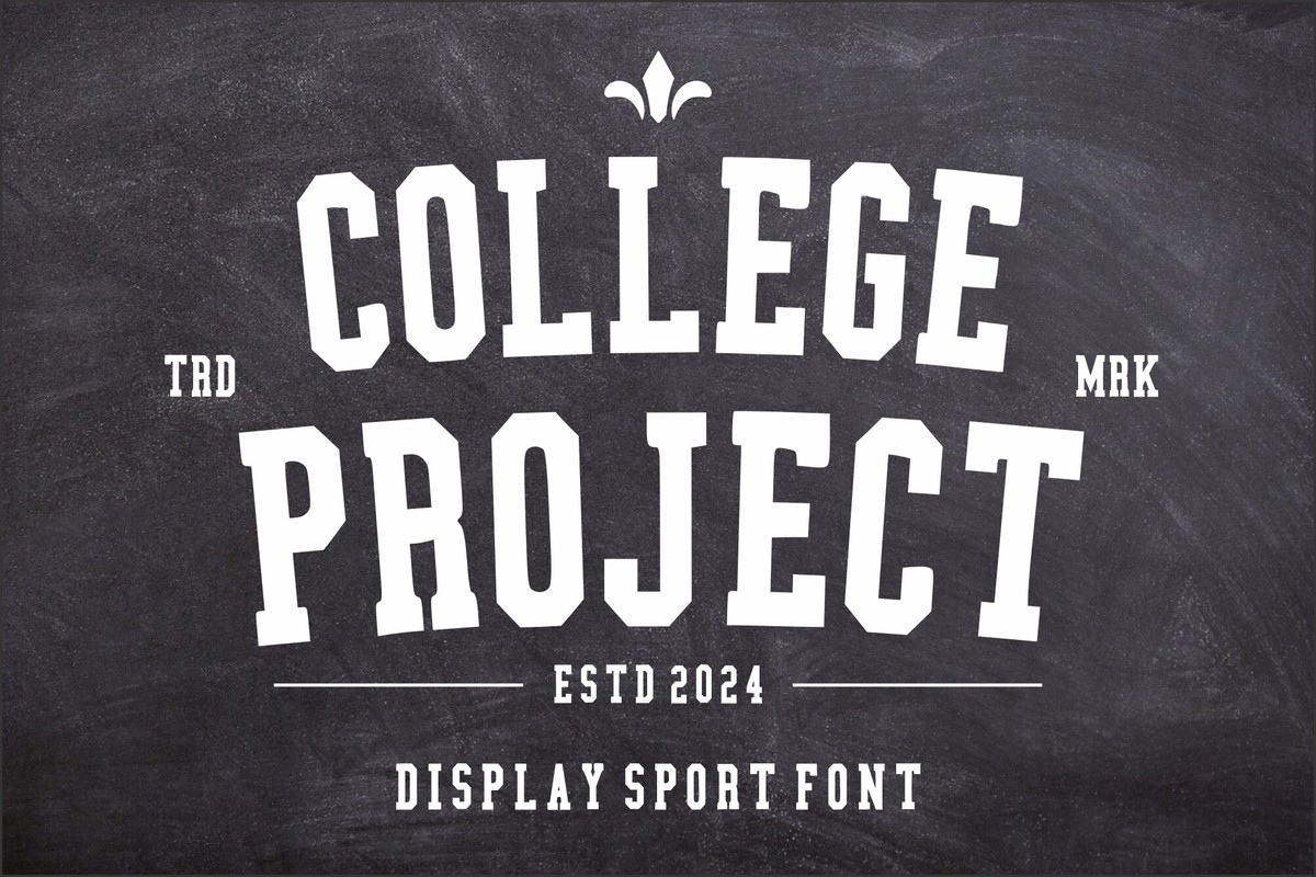 College Project Font