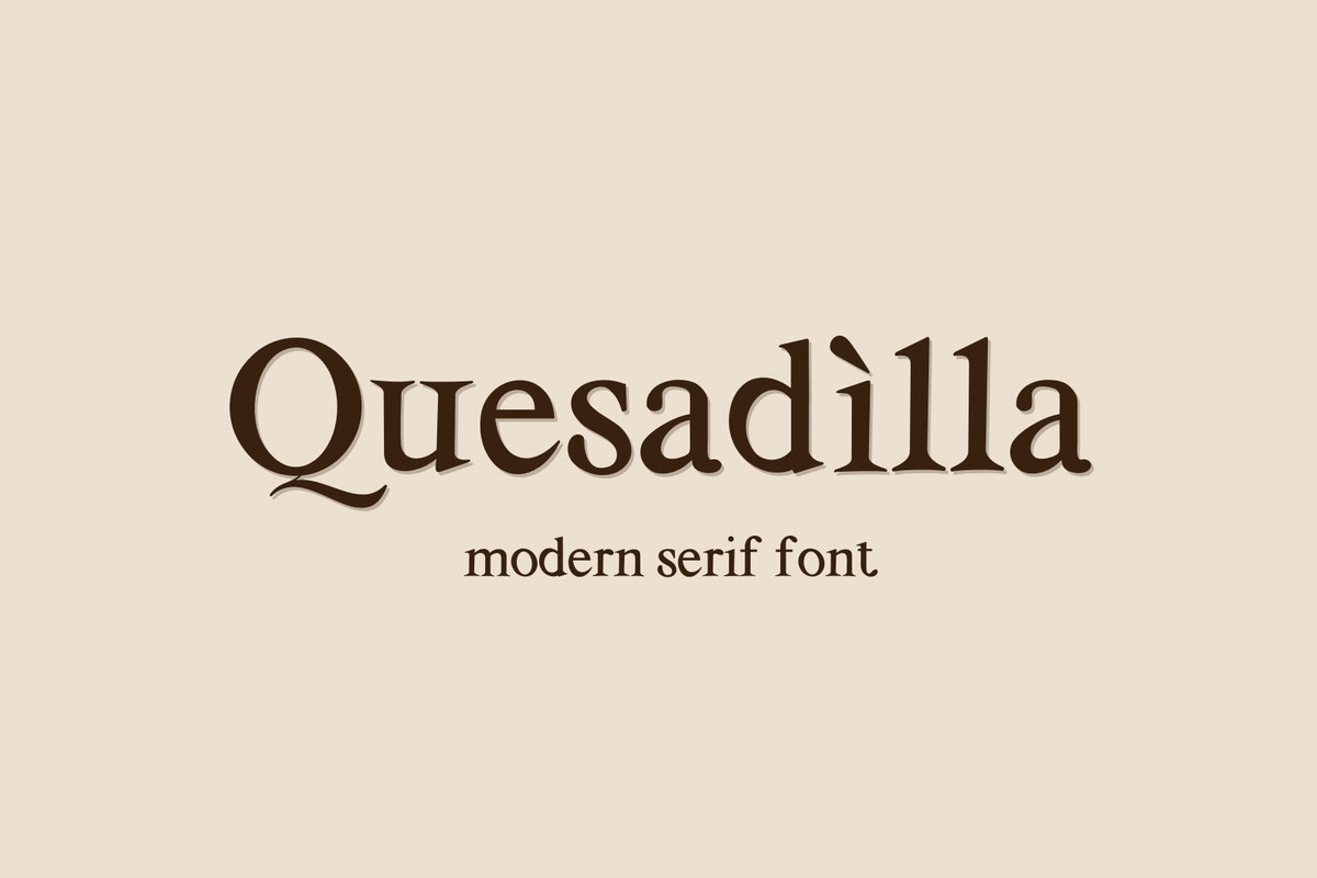 Quesadilla Font