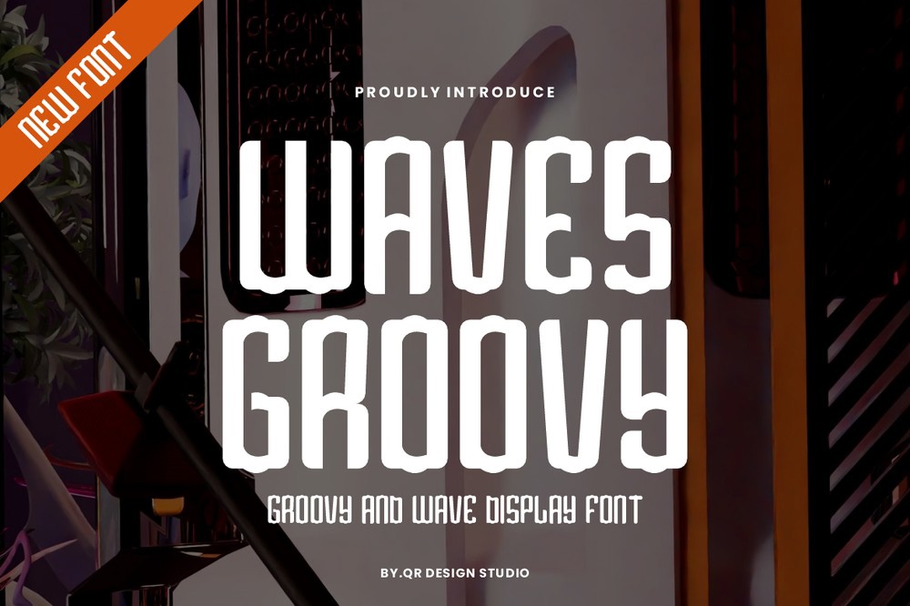 Waves Groovy Font