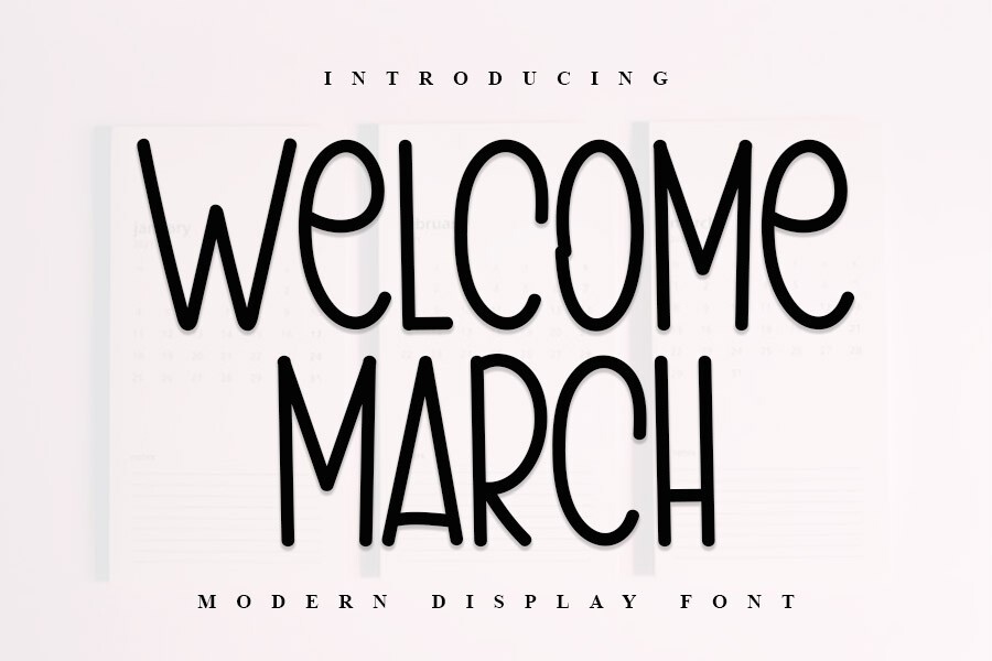 Welcome March Font