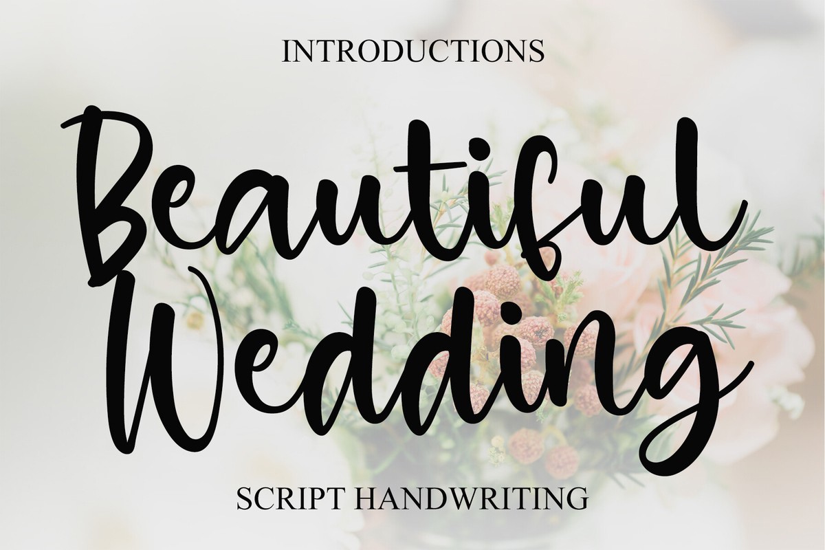 Beautiful Wedding Font