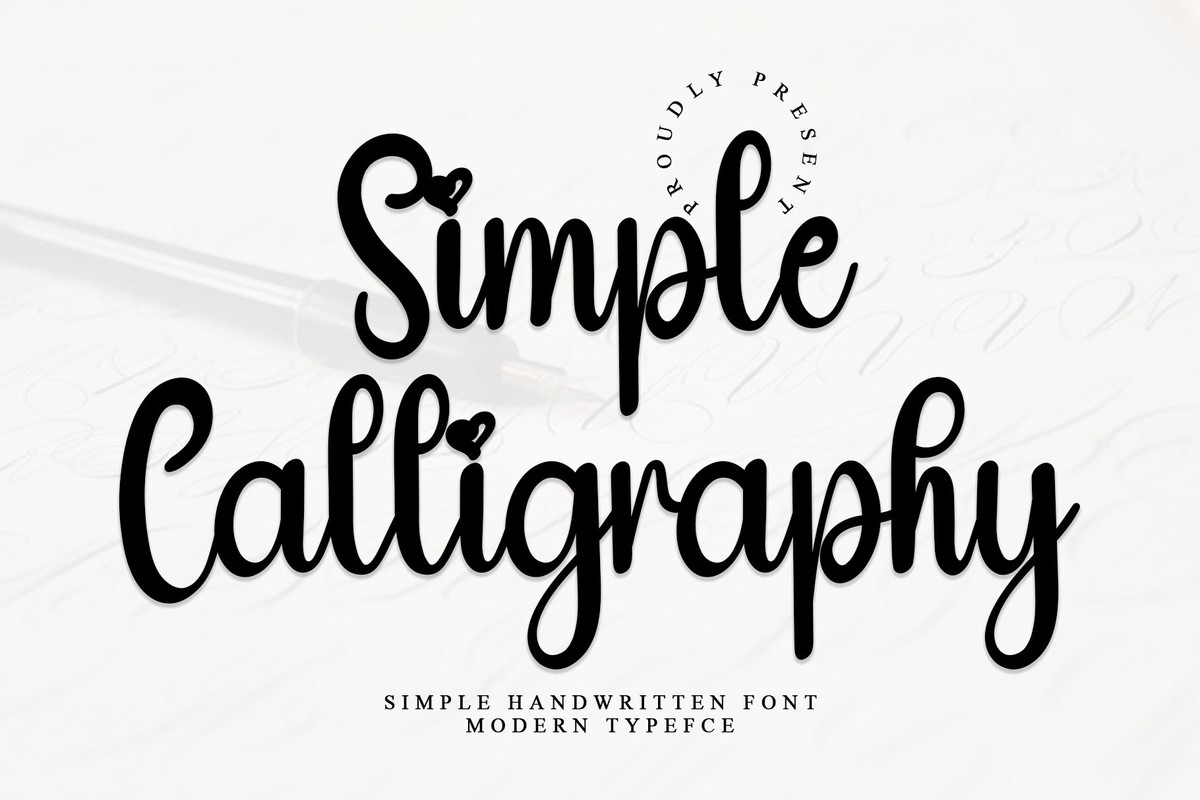 Simplе Calligraphy Font