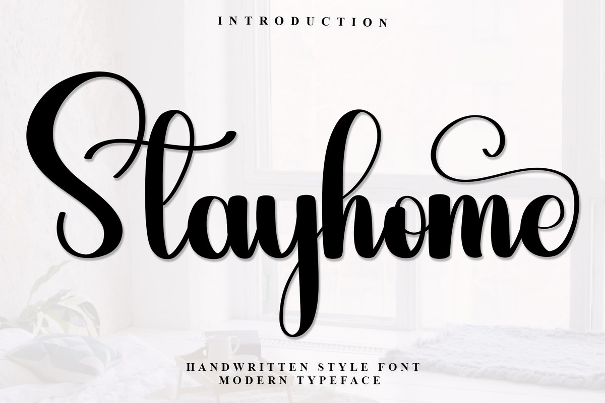 Stay Home Font