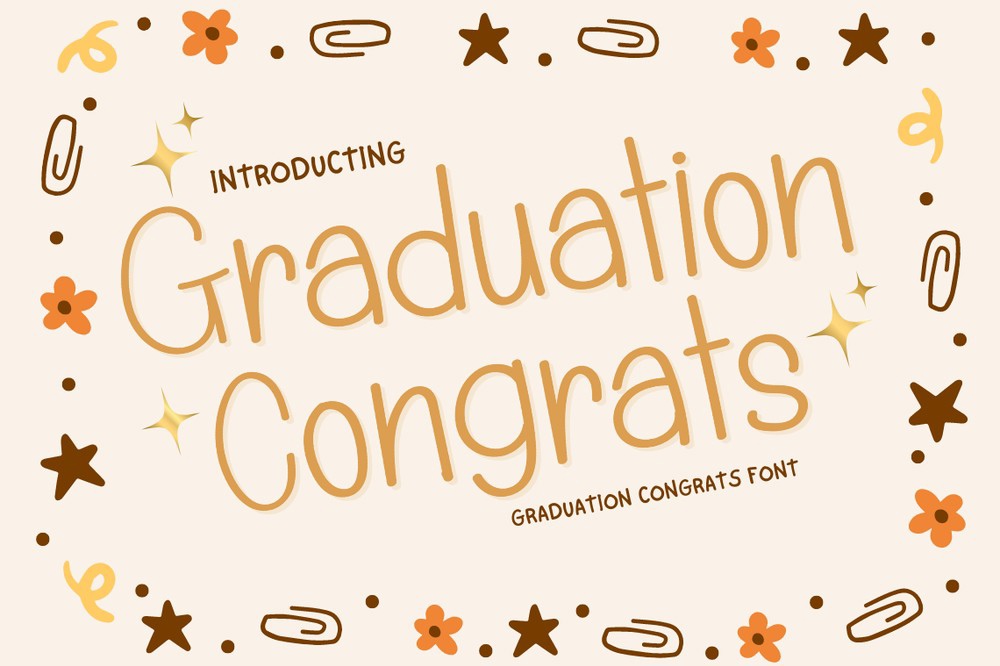 Graduation Congrats Font