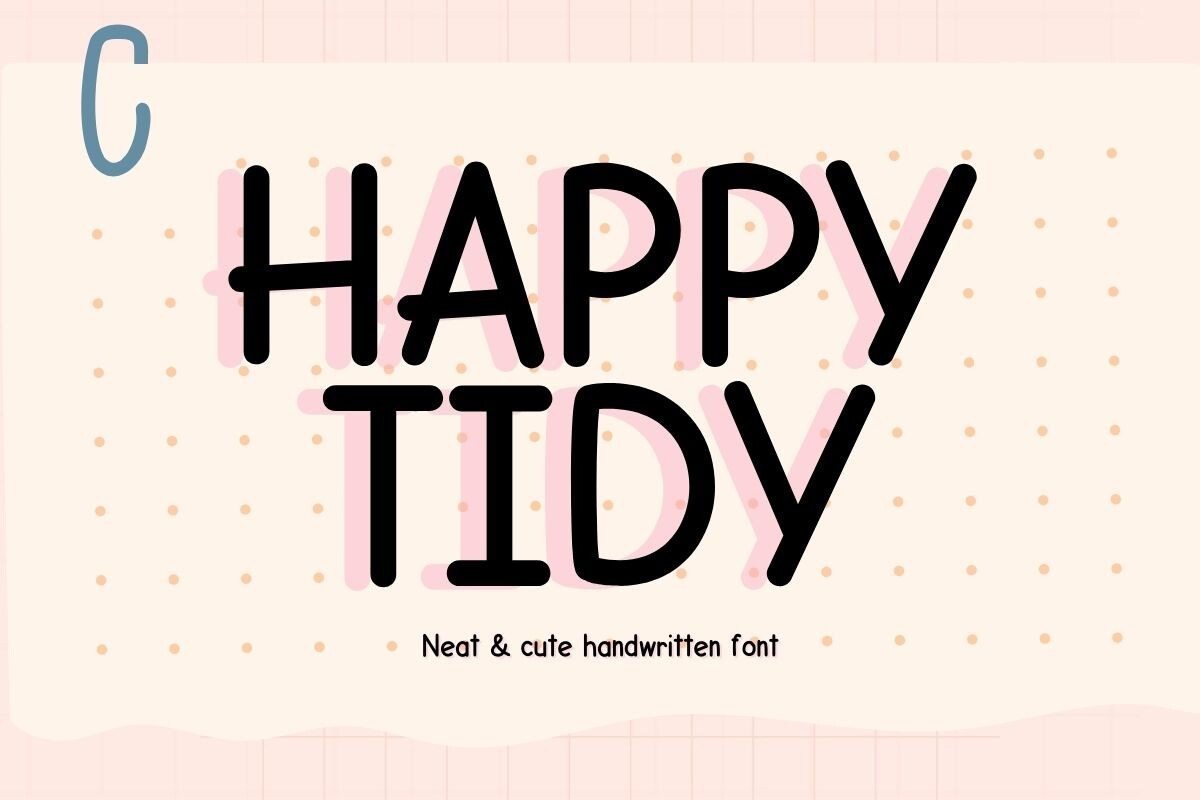 Happy Tidy Font