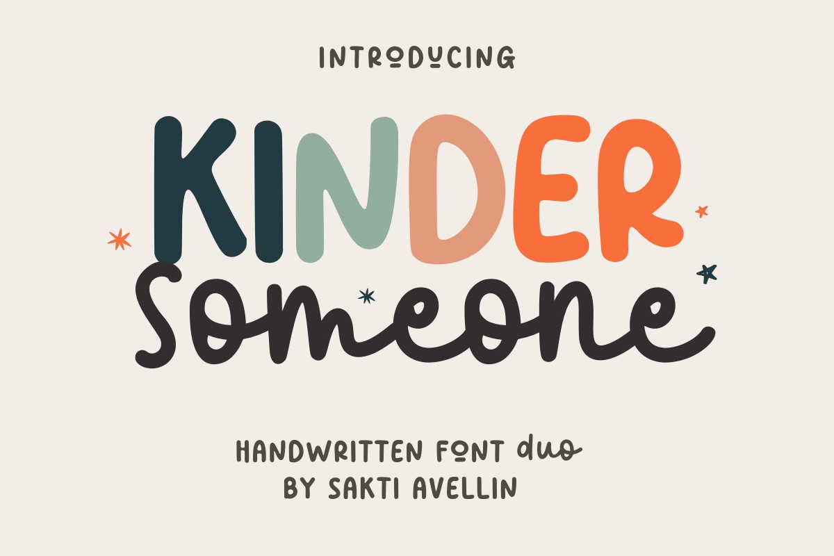 Kinder Someone Duo Font