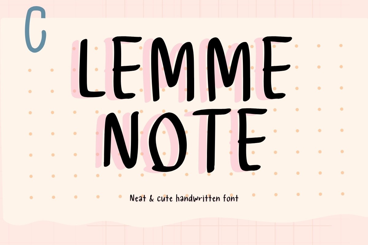 LemmeNote Font