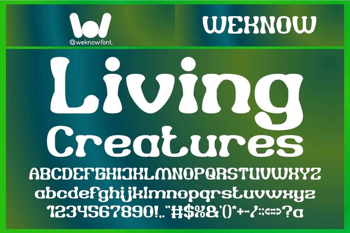 Living Creatures Font