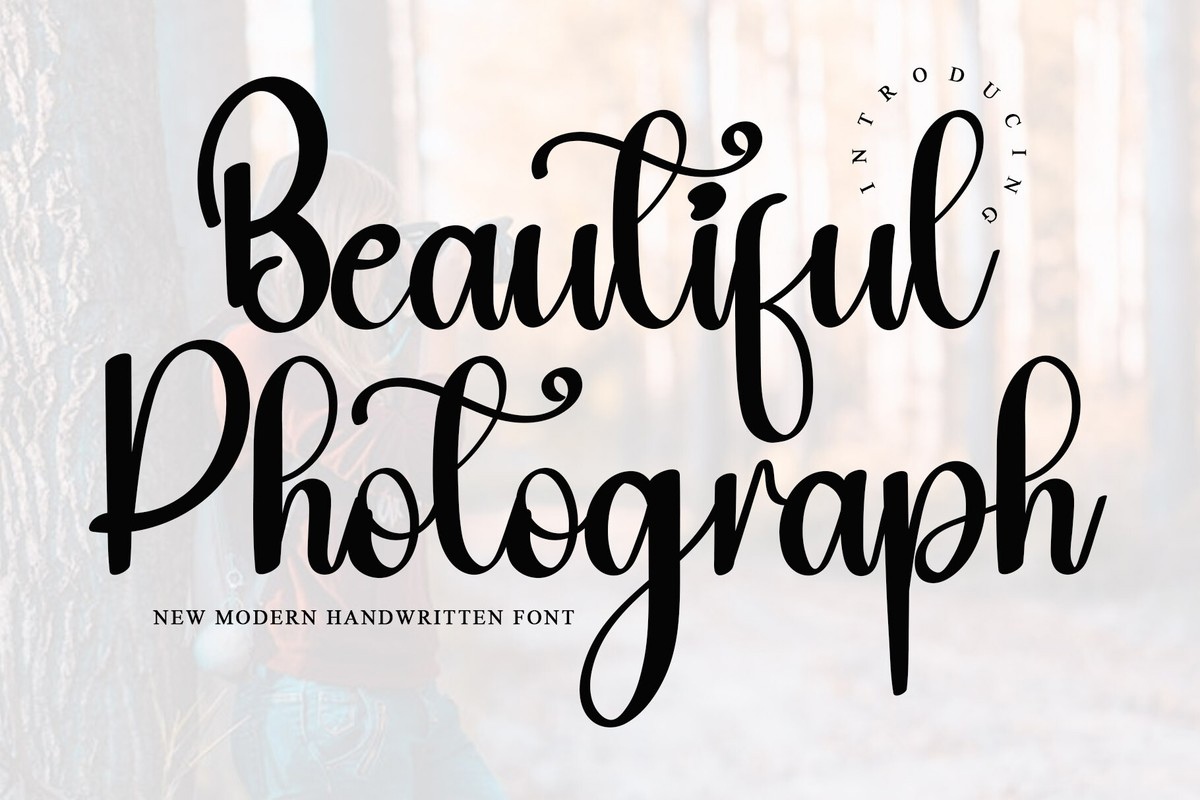 Beautiful Photograph Font