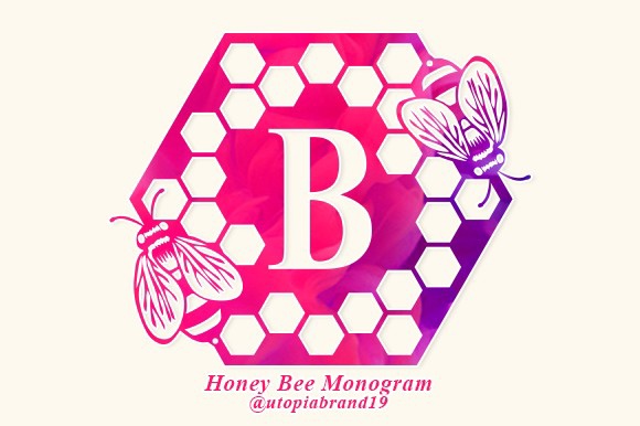 Honey Bee Monogram Font