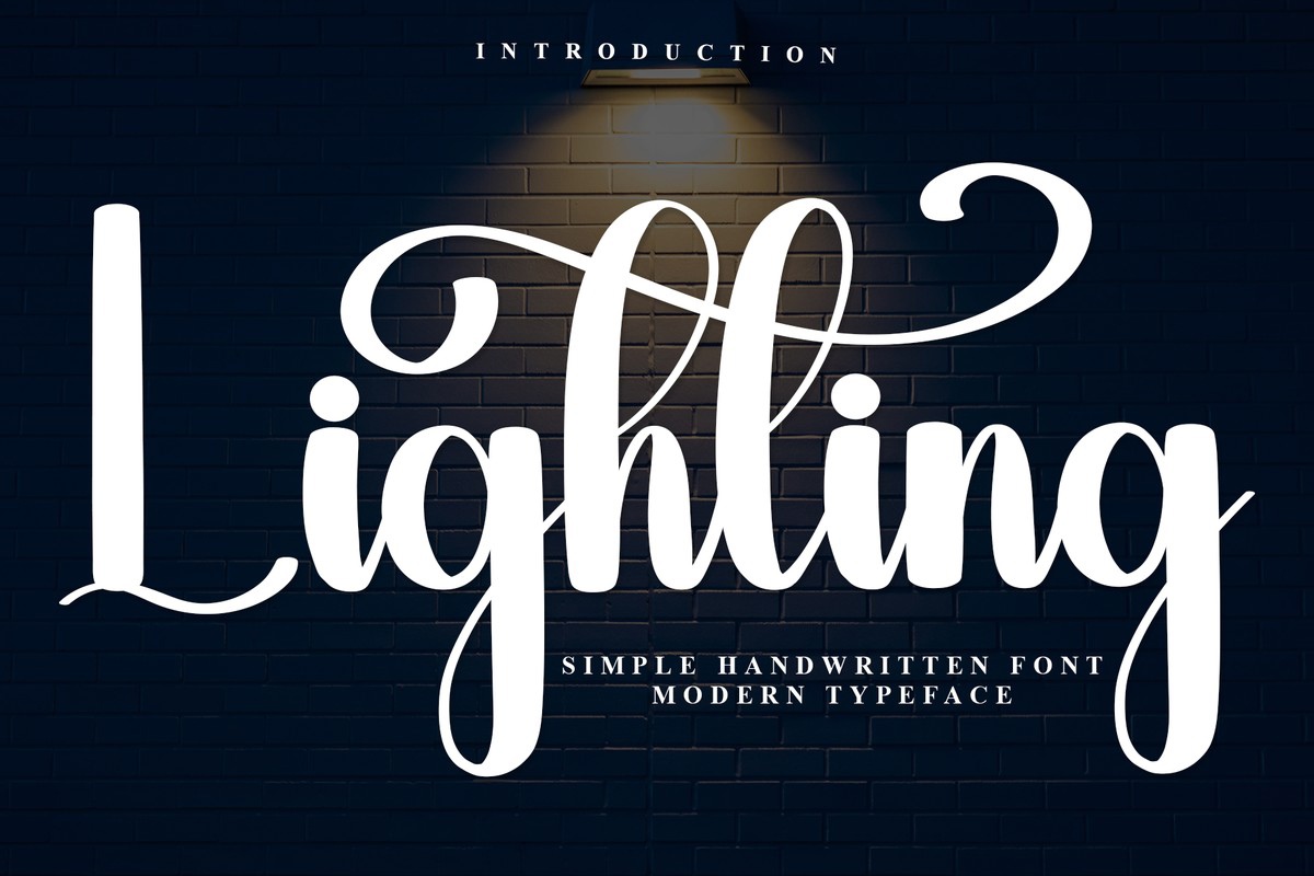 Lightіng Font