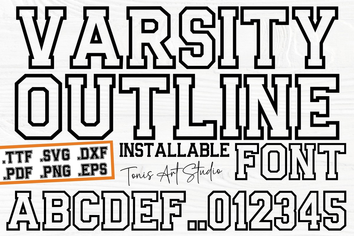 AB Varsity Outline Font