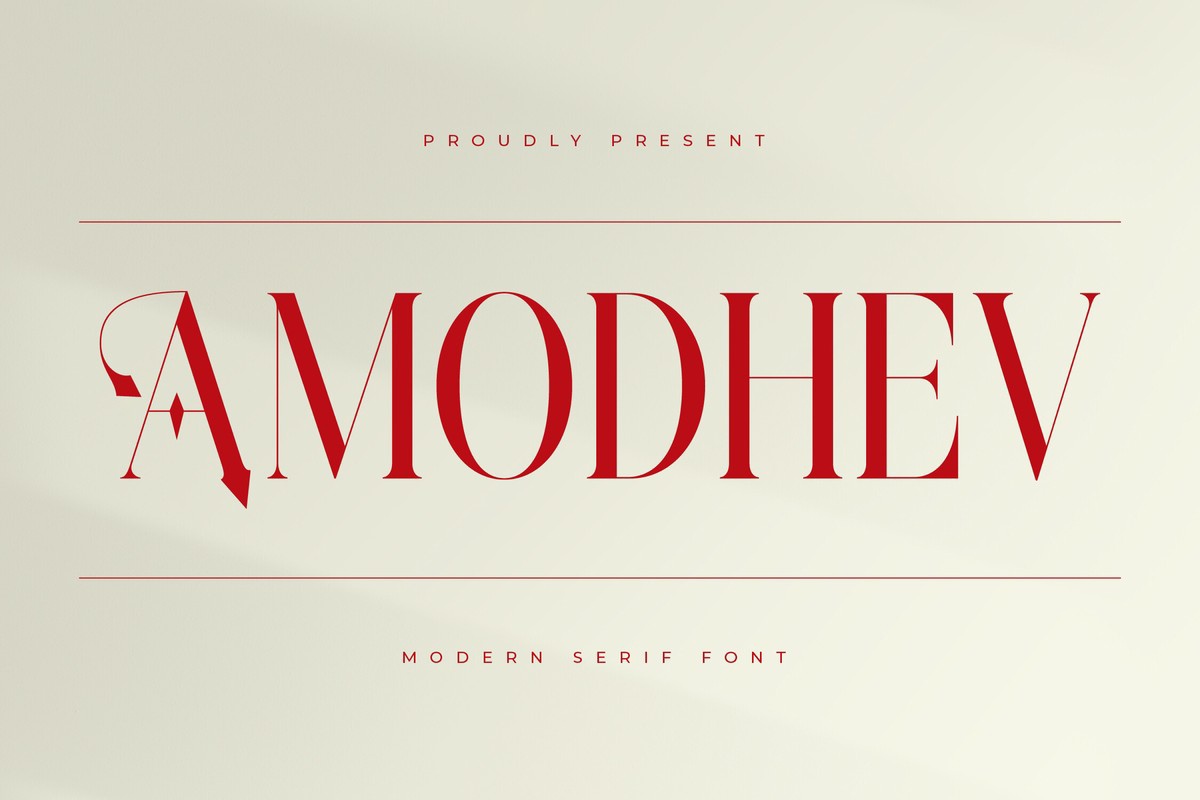 Amodhev Font