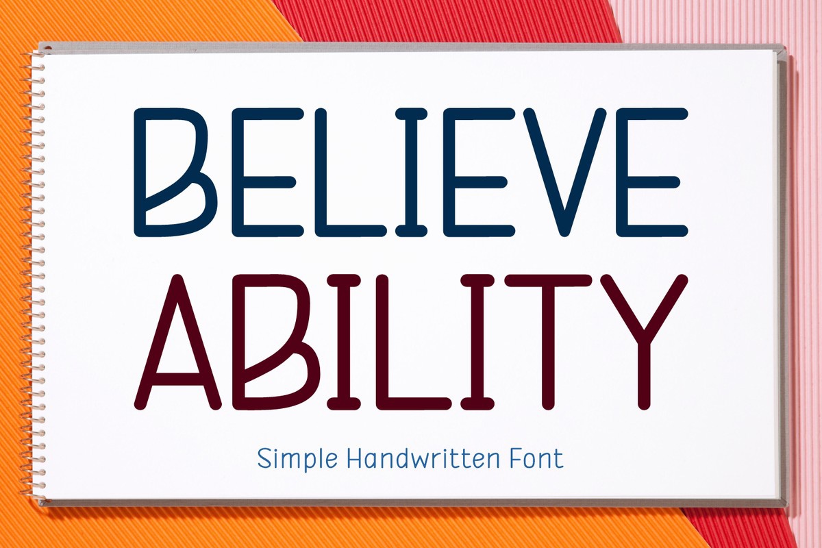Believe Ability Font