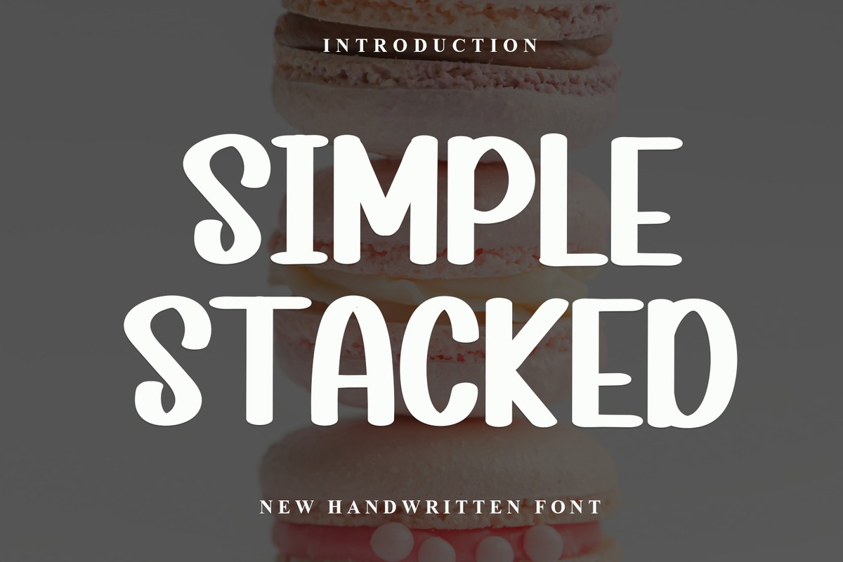 Simpel Stacked Font
