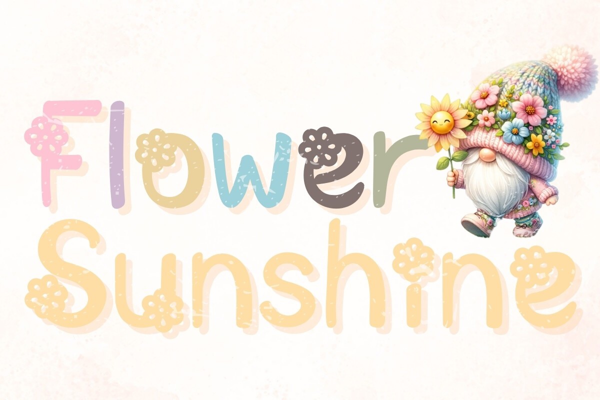 Flower Sunshine Font