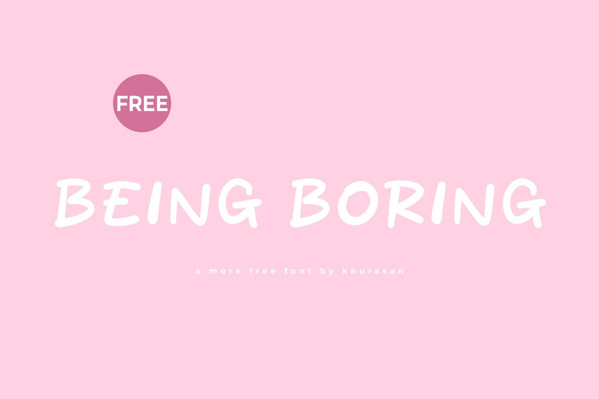 Being Boring Font